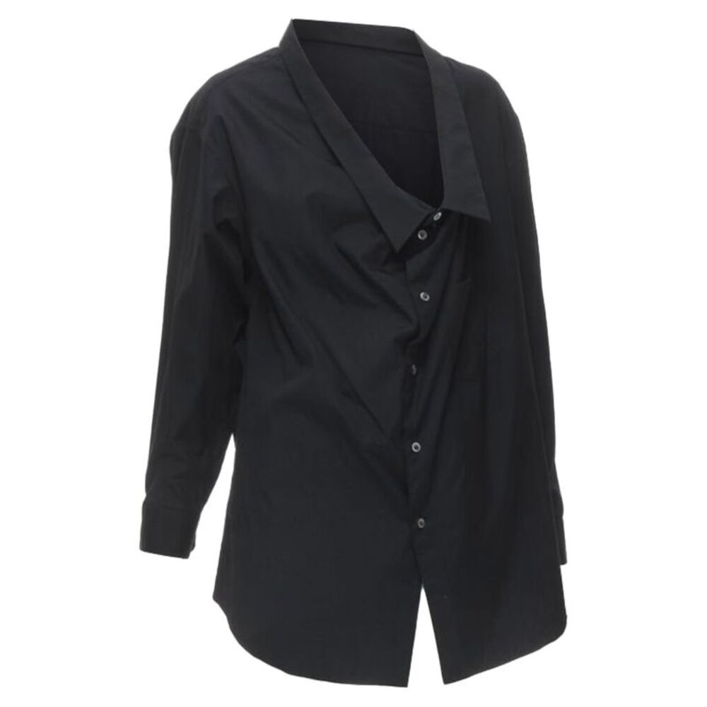 Comme des Garcons asymmetric scoop collar oversized shirt